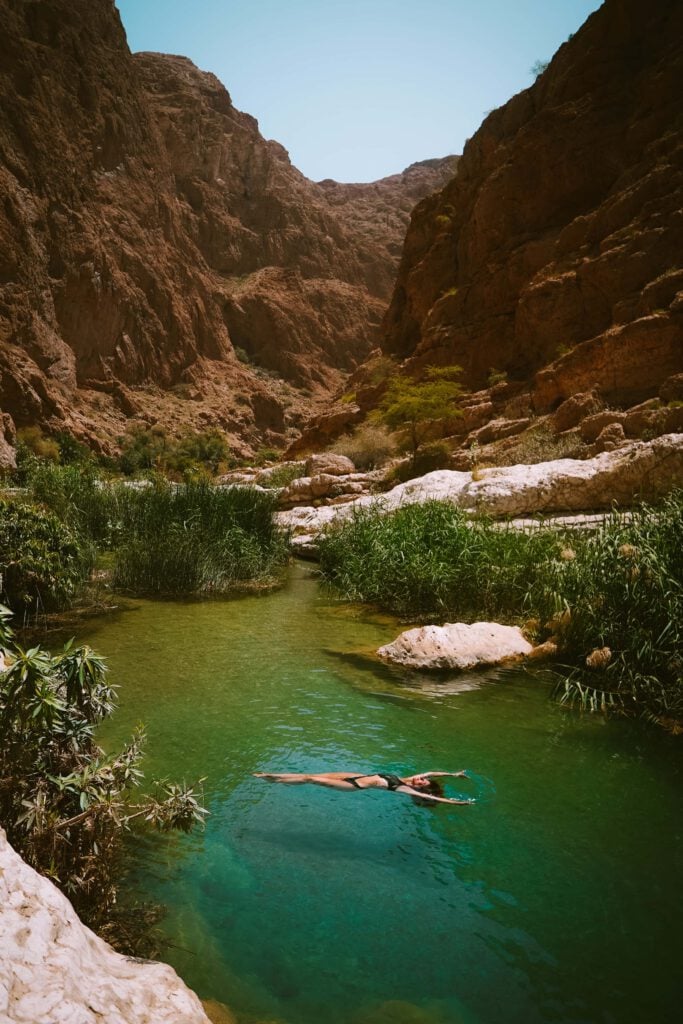 oman rundreise wadi shab